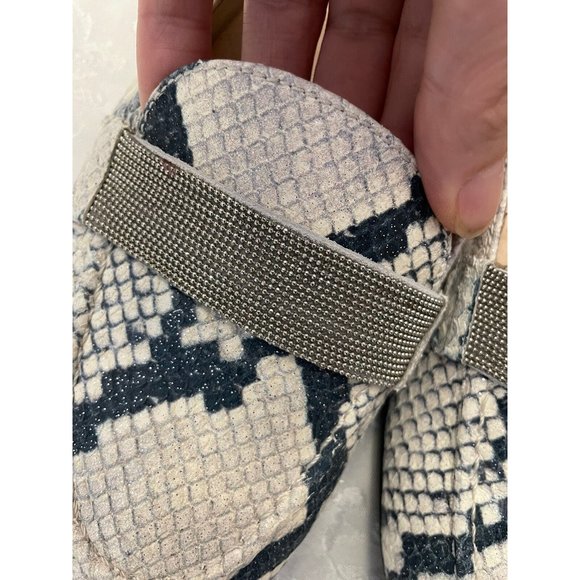 Hispanitas Flats Snake Print Leather Loafers spanish Sz 41 EU 10 USA - Picture 9 of 11